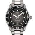 Tissot Tissot Seastar 1000 Powermatic 80 T120.807.11.051.00 Seastar 1000 T1208071105100 механические мужские часы черный циферблат, браслет нержавеющая сталь — вид спереди