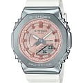 Casio Casio G-Shock GM-S2100WS-7ADR (GM-S2100WS-7A) GM GM-S2100WS-7A электронные женские часы розовый циферблат, браслет полимер — вид спереди