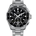 TAG Heuer TAG Heuer Aquaracer CAY111A.BA0927  CAY111A.BA0927 кварцевые мужские часы черный циферблат, браслет нержавеющая сталь — вид спереди