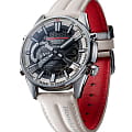 Casio Casio Edifice ECB-S100HR-1A, edifice япония мужские часы на браслете кожаный боковой вид