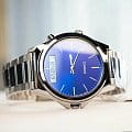 Casio Casio Collection MTP-VC01D-2EUDF (MTP-VC01D-2E) кварцевые мужские часы часы крупный план синий циферблата
