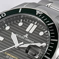 Jacques Lemans Jacques Lemans Hybromatic 1-2170K автокварц (кинетик) мужские часы часы, крупный план черный циферблат
