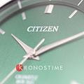 Citizen Citizen Basic BI5120-51X кварцевые мужские часы часы крупный план зеленый циферблата