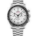 Omega Omega Speedmaster Moonwatch Professional 310.30.42.50.04.001  Moonwatch Professional 31030425004001 механические мужские часы белый циферблат, браслет нержавеющая сталь — вид спереди