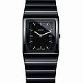 Rado Rado Ceramica R21702172  R21702172 кварцевые женские часы черный циферблат, браслет высокотехнологичная керамика — вид спереди