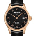 Tissot Tissot Le Locle Automatic T41.5.423.53 Le Locle Automatic T41542353 механические мужские часы  черный циферблат, браслет кожаный — вид спереди