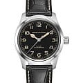 Hamilton Hamilton Khaki Field Murph H70405730  H70405730 механические мужские часы черный циферблат, браслет кожаный — вид спереди