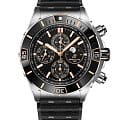 Breitling Breitling Super Chronomat 44 Four-Year Calendar I19320251B1S1  I19320251B1S1 механические мужские часы черный циферблат, браслет каучук — вид спереди