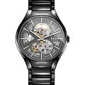 Rado Rado True Automatic Open Heart R27100112 Automatic R27100112 механические мужские часы антрацитовый циферблат, браслет высокотехнологичная керамика — вид спереди