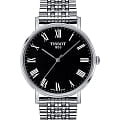 Tissot Tissot Everytime Medium T109.410.11.053.00 Everytime T1094101105300 кварцевые мужские часы черный циферблат, браслет нержавеющая сталь — вид спереди
