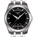Tissot Tissot Couturier Automatic T035.407.11.051.00 Couturier T0354071105100 механические мужские часы  черный циферблат, браслет нержавеющая сталь — вид спереди