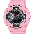 Casio Casio G-Shock GMA-S110MP-4A2  GMA-S110MP-4A2 электронные женские часы черный циферблат, браслет пластик — вид спереди