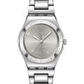 Swatch Swatch Gent Petal Bliss YLS237G  YLS237G кварцевые женские часы серый циферблат, браслет нержавеющая сталь — вид спереди