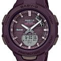 Casio Casio Baby-G BSA-B100AC-5A  BSA-B100AC-5AER кварцевые женские часы фиолетовый циферблат, браслет пластик — вид спереди