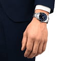 Tissot Tissot Gentleman T127.410.11.041.00 t-classic швейцарские мужские часы на браслете нержавеющая сталь боковой вид