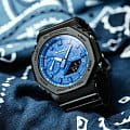 Casio Casio G-Shock GA-2100BP-1A мужские часы синий циферблат на запястье