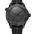 Omega Omega Seamaster Diver 300M 210.92.44.20.01.003 Diver 300m 21092442001003 механические мужские часы черный циферблат, браслет каучук — вид спереди