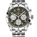 Breitling Breitling Classic Avi Chronograph 42 Curtiss Warhawk A233802A1L1A1  A233802A1L1A1 механические мужские часы зеленый циферблат, браслет нержавеющая сталь — вид спереди