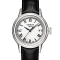 Tissot Tissot Carson Lady T085.210.16.013.00 Carson T0852101601300 кварцевые женские часы белый циферблат, браслет кожаный — вид спереди