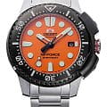 Orient Orient M-Force RA-AC0L08Y0 (RA-AC0L08Y00B)  RA-AC0L08Y00B механические мужские часы оранжевый циферблат, браслет нержавеющая сталь — вид спереди