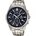 Casio Casio Edifice EFB-530D-1A  EFB-530D-1A кварцевые мужские часы черный циферблат, браслет нержавеющая сталь — вид спереди