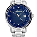 Adriatica Adriatica Chronograph A8308.5125A  A8308.5125A механические мужские часы синий циферблат, браслет нержавеющая сталь — вид спереди