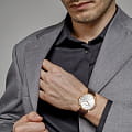 Jacques Lemans Jacques Lemans Classic 1-2073F мужские часы серебристый циферблат на запястье