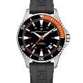 Hamilton Hamilton Khaki Navy Scuba Auto H82305331  H82305331 механические мужские часы  черный циферблат, браслет каучук — вид спереди