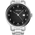 Adriatica Adriatica Chronograph A8308.5124A  A8308.5124A механические мужские часы  черный циферблат, браслет нержавеющая сталь — вид спереди