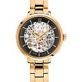 Pierre Lannier Pierre Lannier Automatic 305D538  305D538 механические женские часы черный циферблат, браслет нержавеющая сталь с ip-покрытием — вид спереди