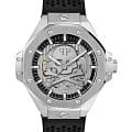 Philipp Plein Philipp Plein The Skull PWPFA0124  PWPFA0124 механические мужские часы серебристый циферблат, браслет силикон — вид спереди