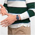 Swatch Swatch New Gent SUON700 мужские часы синий циферблат на запястье
