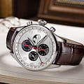 Aerowatch Aerowatch Les Grandes Classiques Chrono Moon Phase Limited Edition 69989 AA04,  швейцария мужские часы на браслете кожаный боковой вид