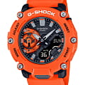 Casio Casio G-Shock GA-2200M-4ADR (GA-2200M-4A) GA GA-2200M-4A электронные мужские часы черный циферблат, браслет карбон + полимер — вид спереди