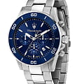 Maserati Maserati Competizione Chronograph R8873600002  R8873600002 кварцевые мужские часы синий циферблат, браслет нержавеющая сталь — вид спереди