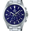 Casio Casio Edifice EFV-630D-2AVUDF (EFV-630D-2A) EFV EFV-630D-2A кварцевые мужские часы синий циферблат, браслет нержавеющая сталь — вид спереди