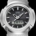 Casio Casio G-Shock AWM-500D-1ADR (AWM-500D-1A) электронные мужские часы часы крупный план черный циферблата