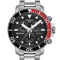 Tissot Tissot Seastar 1000 Chronograph T120.417.11.051.01 Seastar 1000 T1204171105101 кварцевые мужские часы  черный циферблат, браслет нержавеющая сталь — вид спереди