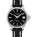 Certina Certina DS Action C032.051.16.056.00 DS Action C0320511605600 кварцевые женские часы черный циферблат, браслет кожаный — вид спереди