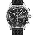 Breitling Breitling Superocean Heritage Chronograph 44 A13313121B1S1  A13313121B1S1 механические мужские часы черный циферблат, браслет каучук — вид спереди