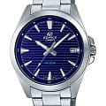 Casio Casio Edifice EFV-140D-2AVUDF (EFV-140D-2A) EFV EFV-140D-2A кварцевые мужские часы синий циферблат, браслет нержавеющая сталь — вид спереди