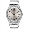Swatch Swatch Gent Standard GM416B  GM416B кварцевые женские часы серебристый циферблат, браслет нержавеющая сталь — вид спереди