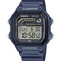 Casio Casio Collection WS-1600H-2AVDF (WS-1600H-2A)  WS-1600H-2A электронные мужские часы  циферблат, браслет пластик — вид спереди