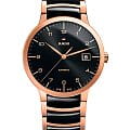 Rado Rado Centrix Automatic R30953152 Automatic R30953152 механические мужские часы черный циферблат, браслет сталь + pvd + керамика — вид спереди