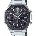 Casio Casio Edifice ECB-S10DB-1A ECB ECB-S10DB-1A кварцевые мужские часы серый циферблат, браслет нержавеющая сталь — вид спереди