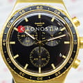 Swatch Swatch I New Chrono YVG418G, gent швейцария мужские часы на браслете нержавеющая сталь с pvd-покрытием боковой вид