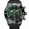 Breitling Breitling Superocean Heritage B01 Chronograph 44 MB01621A1L1S1  MB01621A1L1S1 механические мужские часы зеленый циферблат, браслет каучук — вид спереди