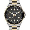Lee Cooper Lee Cooper LC07622.260  LC07622.260 кварцевые мужские часы черный циферблат, браслет нержавеющая сталь с ip-покрытием — вид спереди