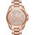 Michael Kors Michael Kors Bradshaw MK6437  MK6437 кварцевые женские часы золотой циферблат, браслет нержавеющая сталь с pvd-покрытием — вид спереди