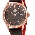 Orient Orient Automatic FAC08001T0  FAC08001T0 механические мужские часы коричневый циферблат, браслет кожаный — вид спереди